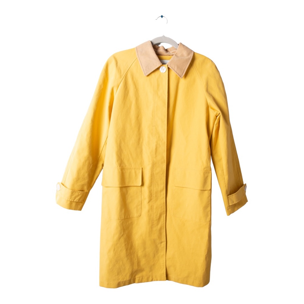 Issac Mizrahi Jacket & Coat | Yellow Collard Coat Size Medium